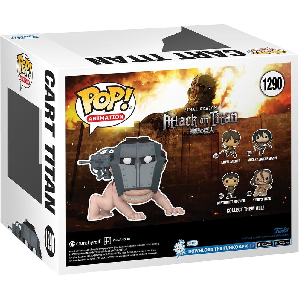 Figura Pop Super Attack On Titan Cart Titan Exclusive   FUNKO
