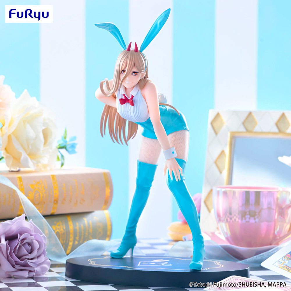 Figura Power Light Blue Color Bicute Bunnies Chainsaw Man 25cm   FURYU