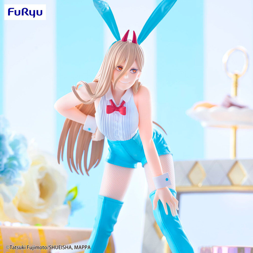 Figura Power Light Blue Color Bicute Bunnies Chainsaw Man 25cm   FURYU