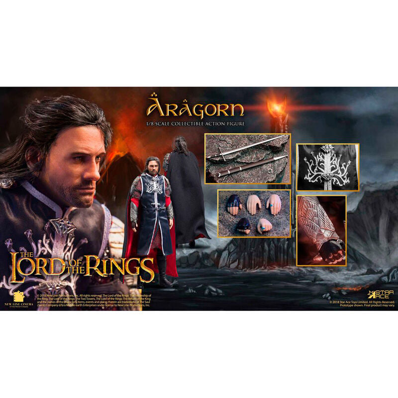 Figura Real Master Aragorn El Señor de los Anillos 23cm   STAR ACE