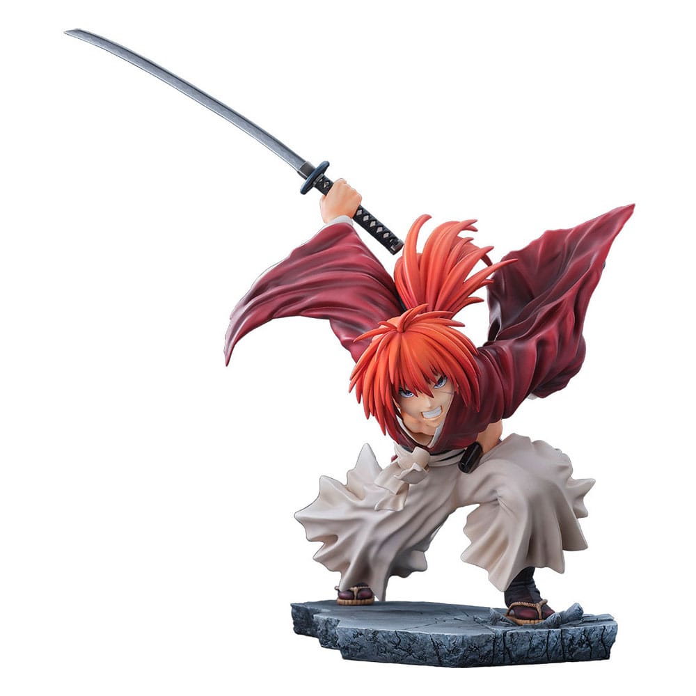 Figura Rurouni Kenshin: Meiji Kenkaku Romantan Kyoto Douran Estatua PVC 1/6 Kenshin Himura Amakakeruryuunohirameki Ver. 26 cm   Bellfine