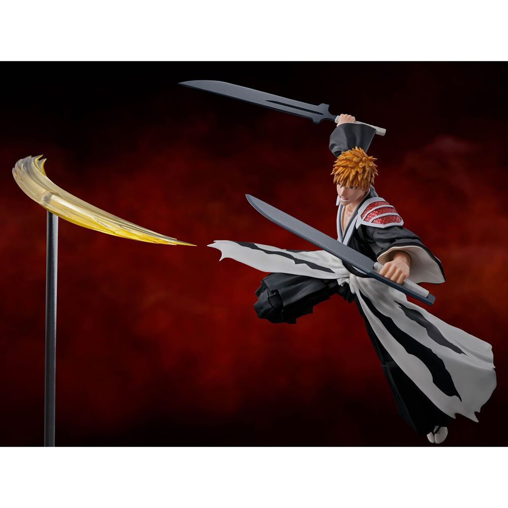 Figura S.H Figuarts Ichigo Kurosaki Dual Zangetsu Bleach 16cm   TAMASHII NATIONS