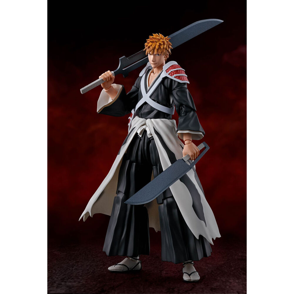 Figura S.H Figuarts Ichigo Kurosaki Dual Zangetsu Bleach 16cm   TAMASHII NATIONS