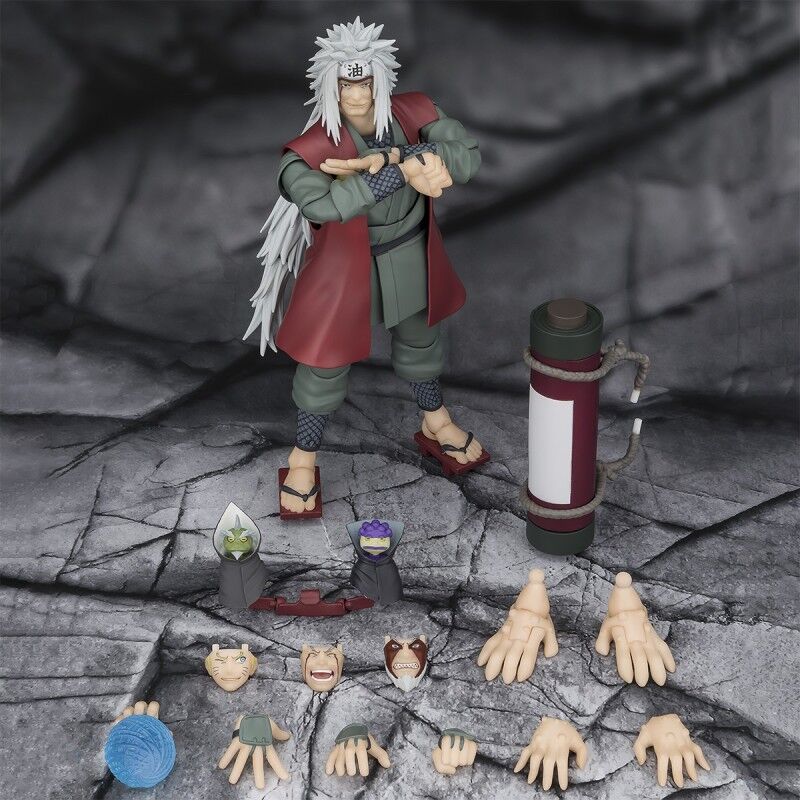 Figura S.H. Figuarts Jiraiya Hidden Leaf Heroic Master Sage Mode Naruto Shippuden 17cm   TAMASHII NATIONS