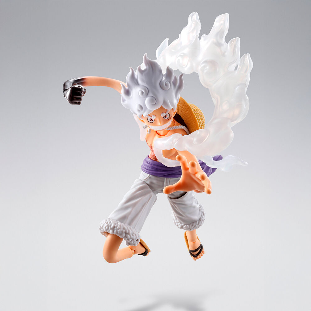 Figura S.H. Figuarts Monkey D Luffy Gear 5 Future Island Egghead One Piece 15,5cm   TAMASHII NATIONS