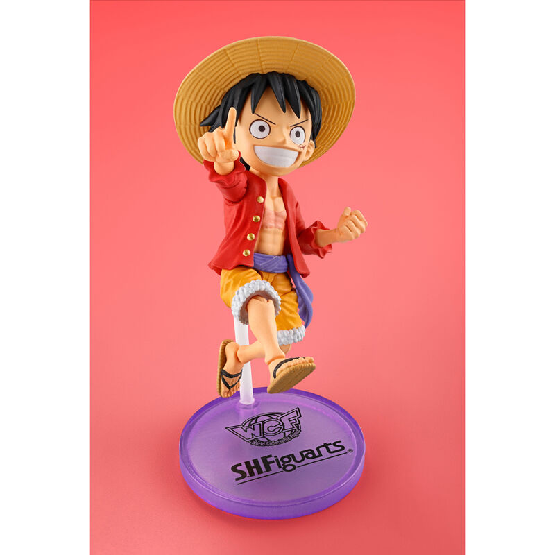 Figura S.H Figuarts Monkey D. Luffy World Collectable One Piece 7,5cm   TAMASHII NATIONS