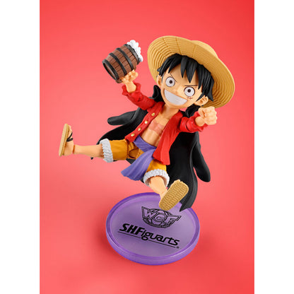 Figura S.H Figuarts Monkey D. Luffy World Collectable One Piece 7,5cm   TAMASHII NATIONS
