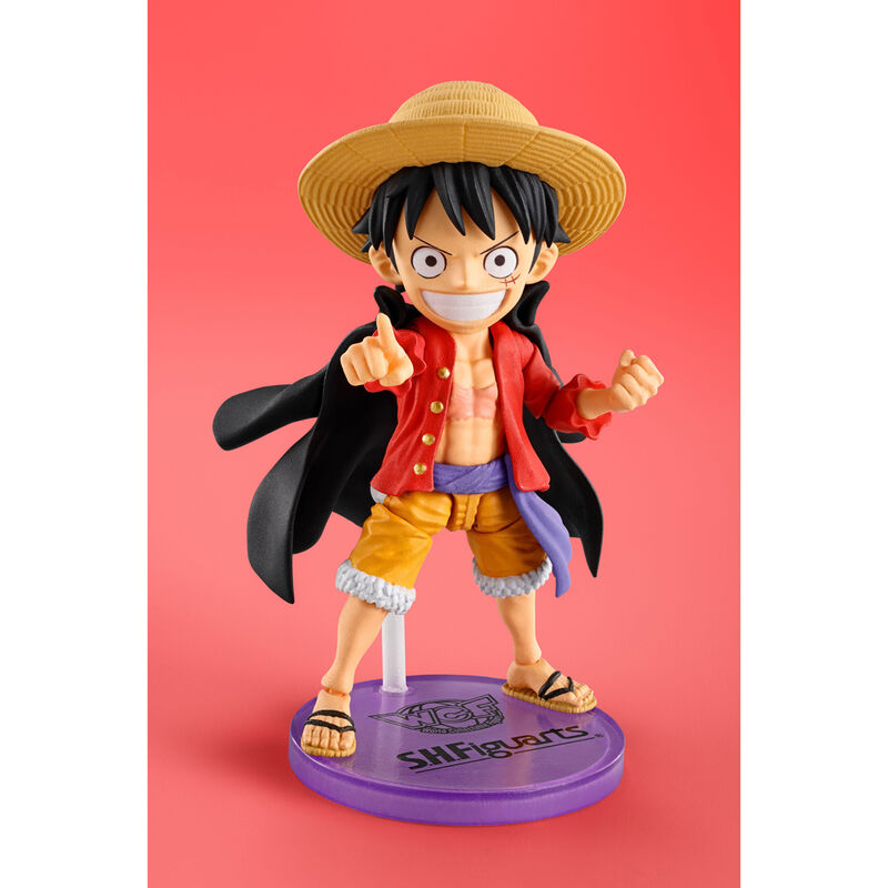 Figura S.H Figuarts Monkey D. Luffy World Collectable One Piece 7,5cm   TAMASHII NATIONS