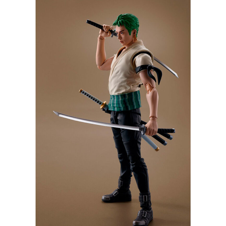 Figura S.H. Figuarts Roronoa Zoro Netflix Series One Piece 14,5cm   TAMASHII NATIONS
