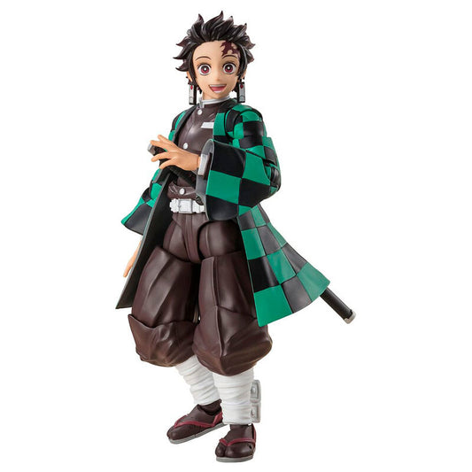 Figura S.H Figuarts Tanjiro Kamado Demon Slayer Kimetsu no Yaiba 14cm  