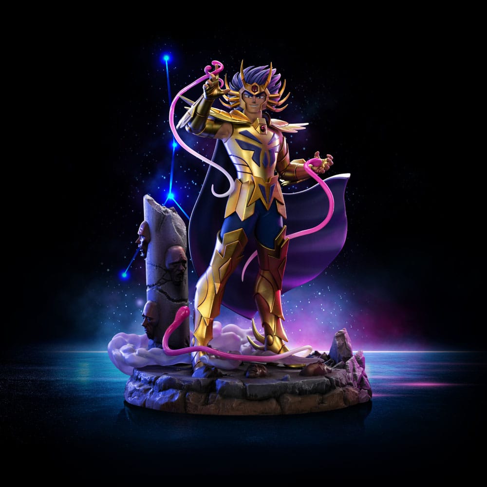 Figura Saint Seiya Estatua 1/10 Art Scale Cancer Deathmask 23 cm   Iron Studios