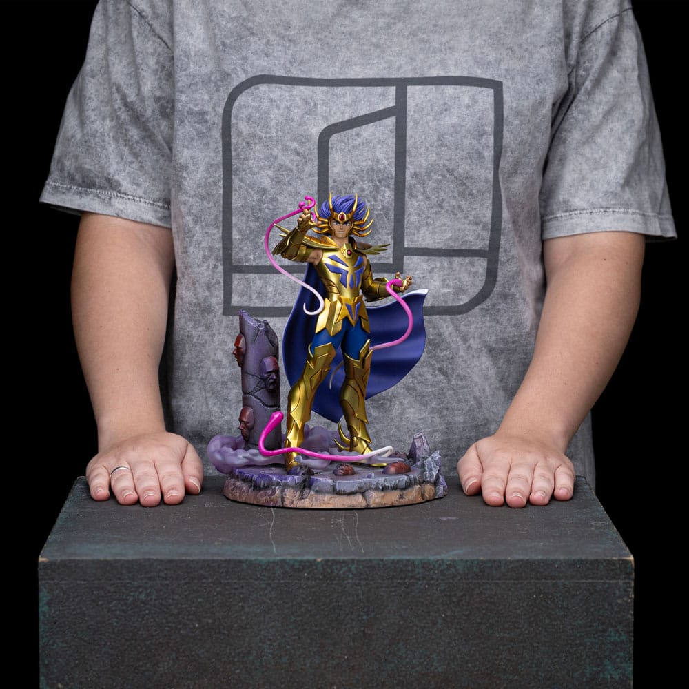 Figura Saint Seiya Estatua 1/10 Art Scale Cancer Deathmask 23 cm   Iron Studios