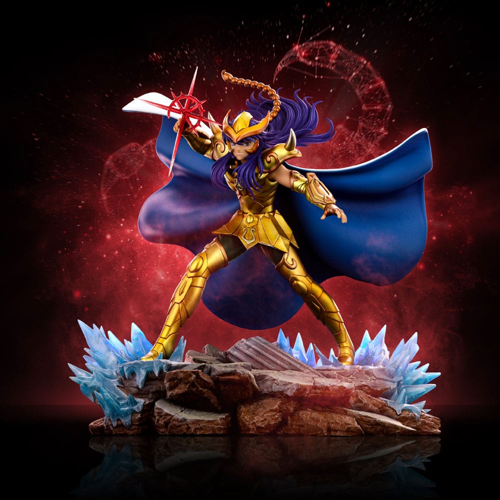 Figura Saint Seiya Estatua 1/10 Art Scale Scorpio Milo 24 cm   Iron Studios