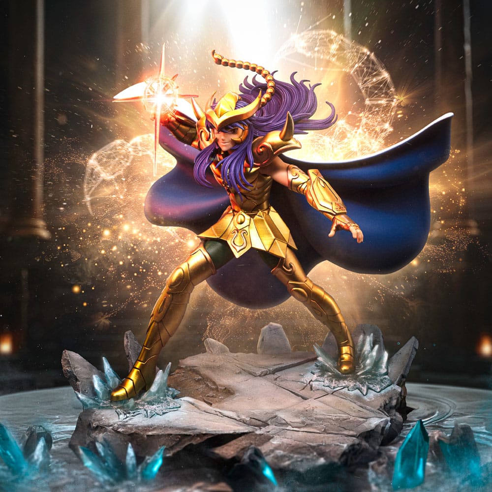 Figura Saint Seiya Estatua 1/10 Art Scale Scorpio Milo 24 cm   Iron Studios