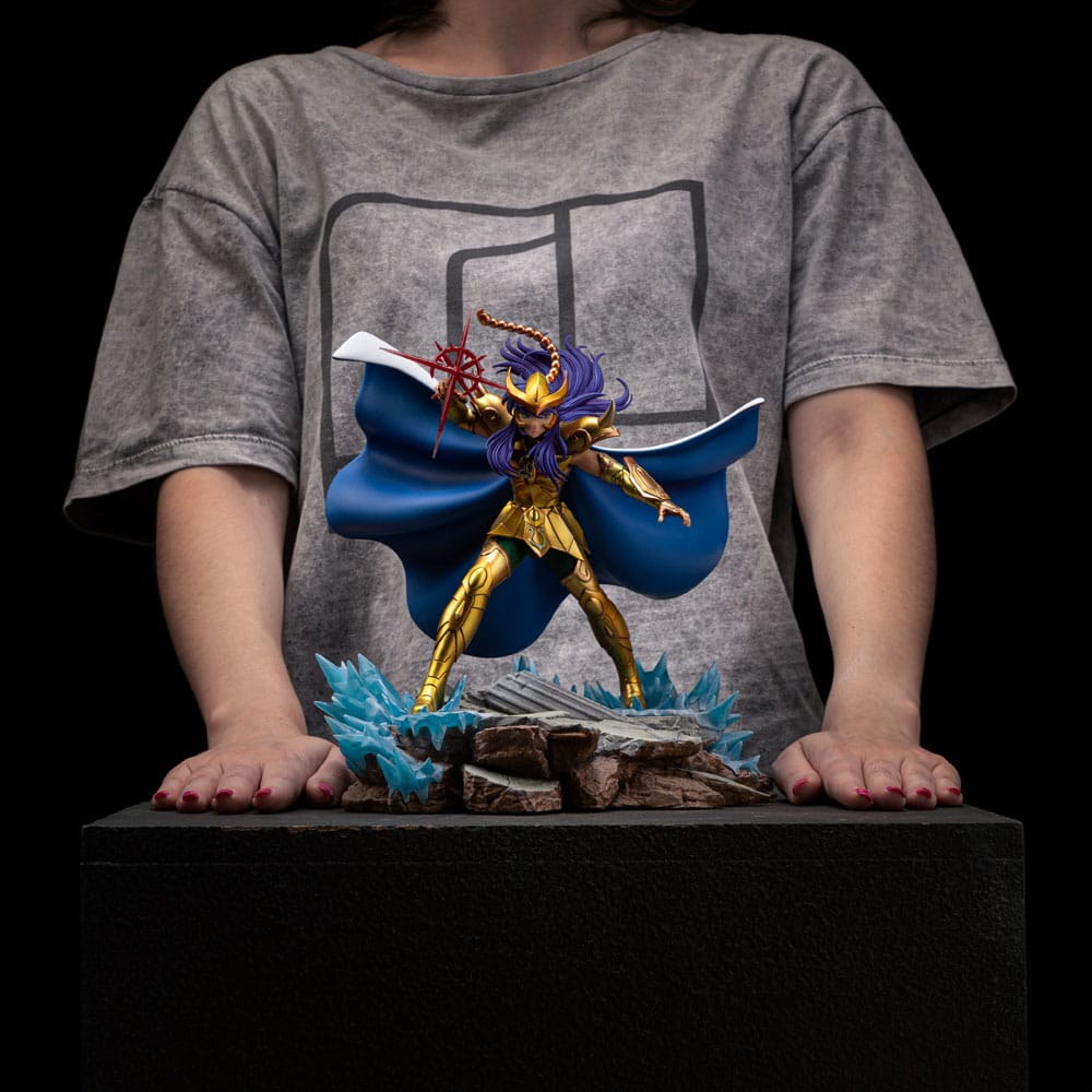 Figura Saint Seiya Estatua 1/10 Art Scale Scorpio Milo 24 cm   Iron Studios