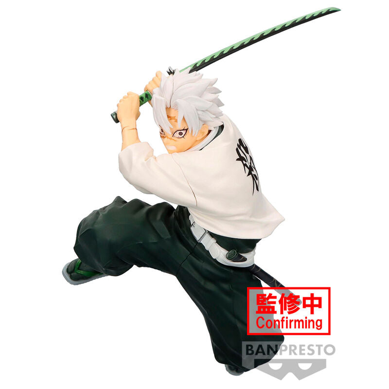 Figura Sanemi Shinazugawa Vibration Star Demon Slayer Kimetsu no Yaiba 14cm   BANPRESTO