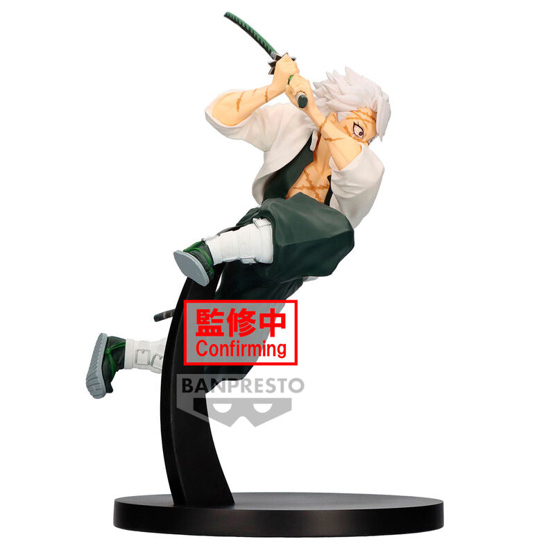 Figura Sanemi Shinazugawa Vibration Star Demon Slayer Kimetsu no Yaiba 14cm   BANPRESTO