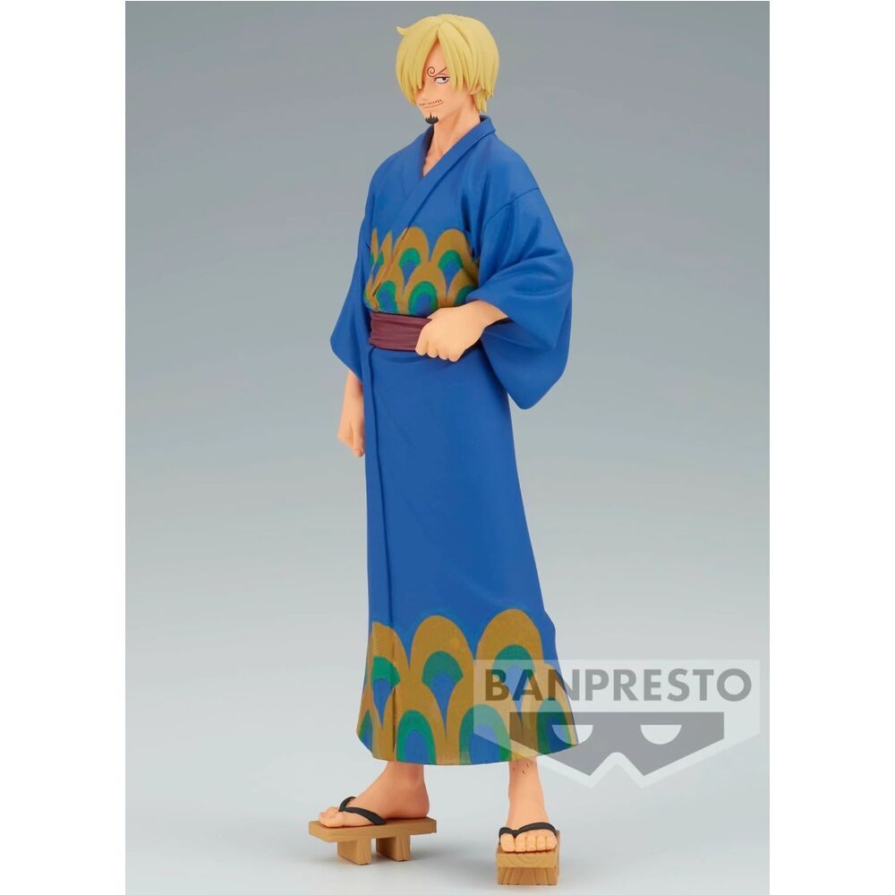 Figura Sanji Wanokuni Yukata Grandline Series One Piece 17cm   BANPRESTO