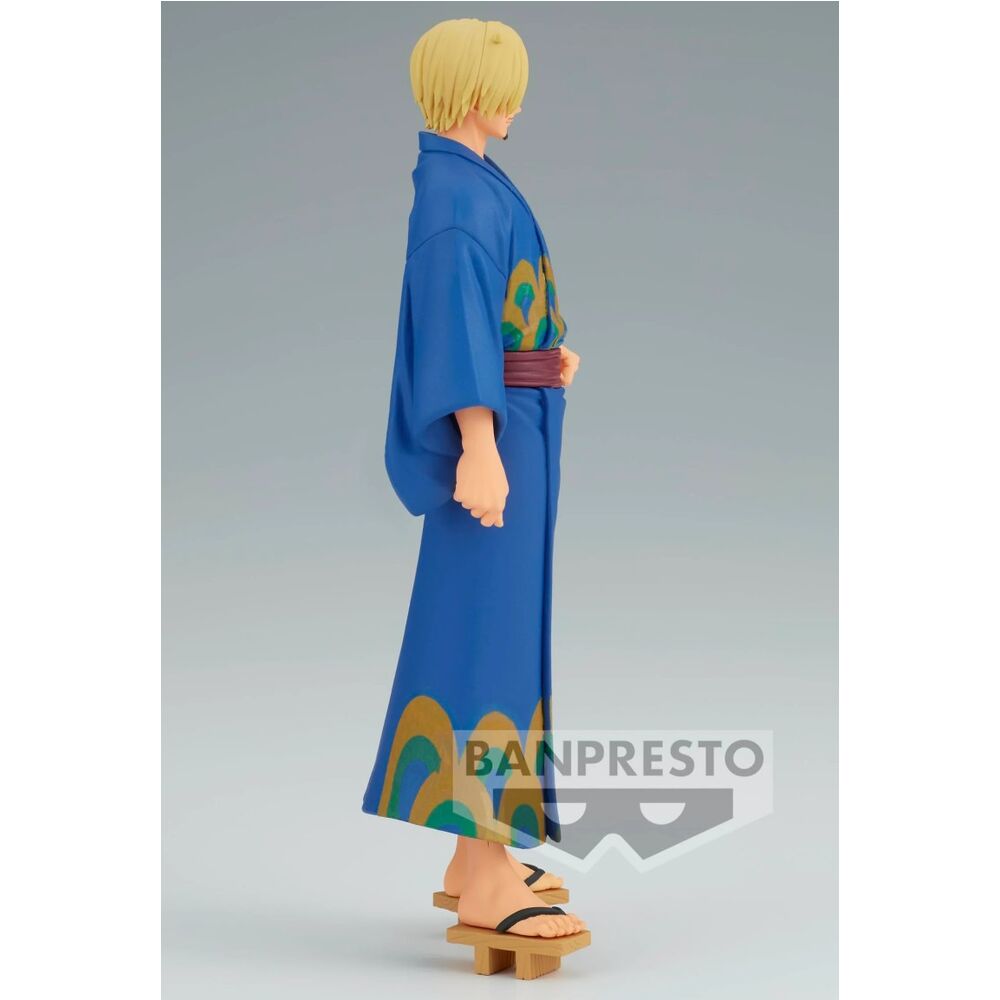 Figura Sanji Wanokuni Yukata Grandline Series One Piece 17cm   BANPRESTO