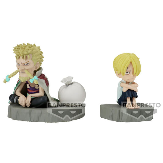 Figura Sanji & Zeff World Collectable Stories One Piece 6cm  