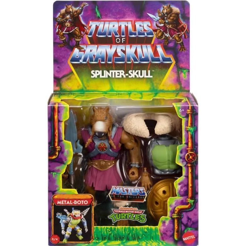 Figura Splinter-Skull Turtles of Grayskull Masters of the Universe 14cm   MATTEL