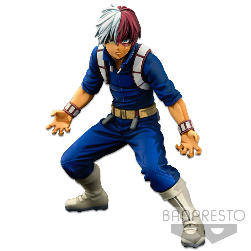 Figura The Shoto Todoroki Two Dimensions Banpresto World figure Colosseum Super Master Stars Piece My Hero Academia 21cm   BANPRESTO