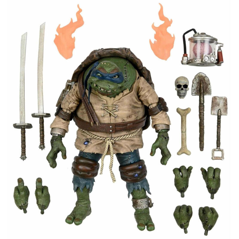 Figura Ultimate Leonardo As Hunchback Tortugas Ninja 18cm  