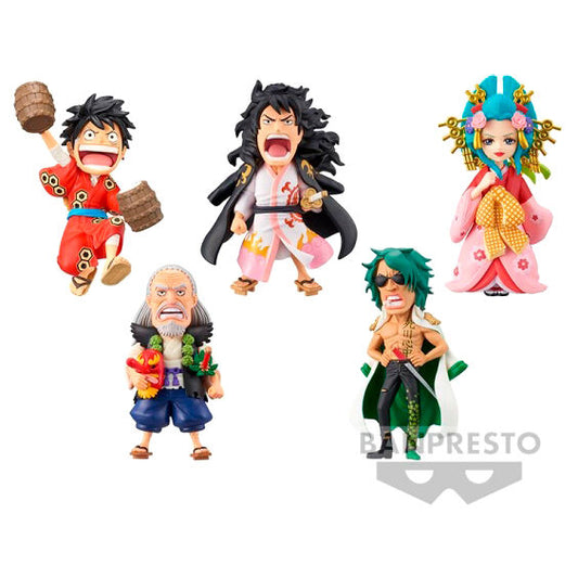 Figura Wanokuni Kanketsuhen World Collectable One Piece 7cm UNIDAD ALEATORIA   BANPRESTO