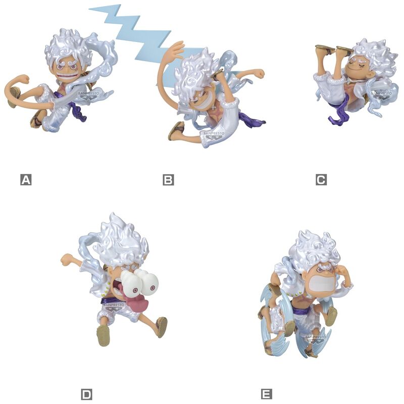 Figura World Collectable Monkey D Luffy Gear 5 One Piece 7cm  