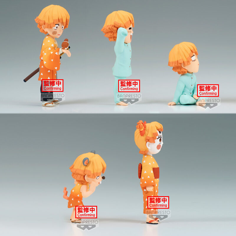 Figura Zenitsu Agatsuma World Collectable Demon Slayer Kimetsu No Yaiba 7cm   BANPRESTO