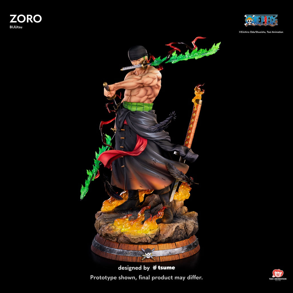 Figura Zoro Bijutsu Tsume 1/4 One Piece   Tsume