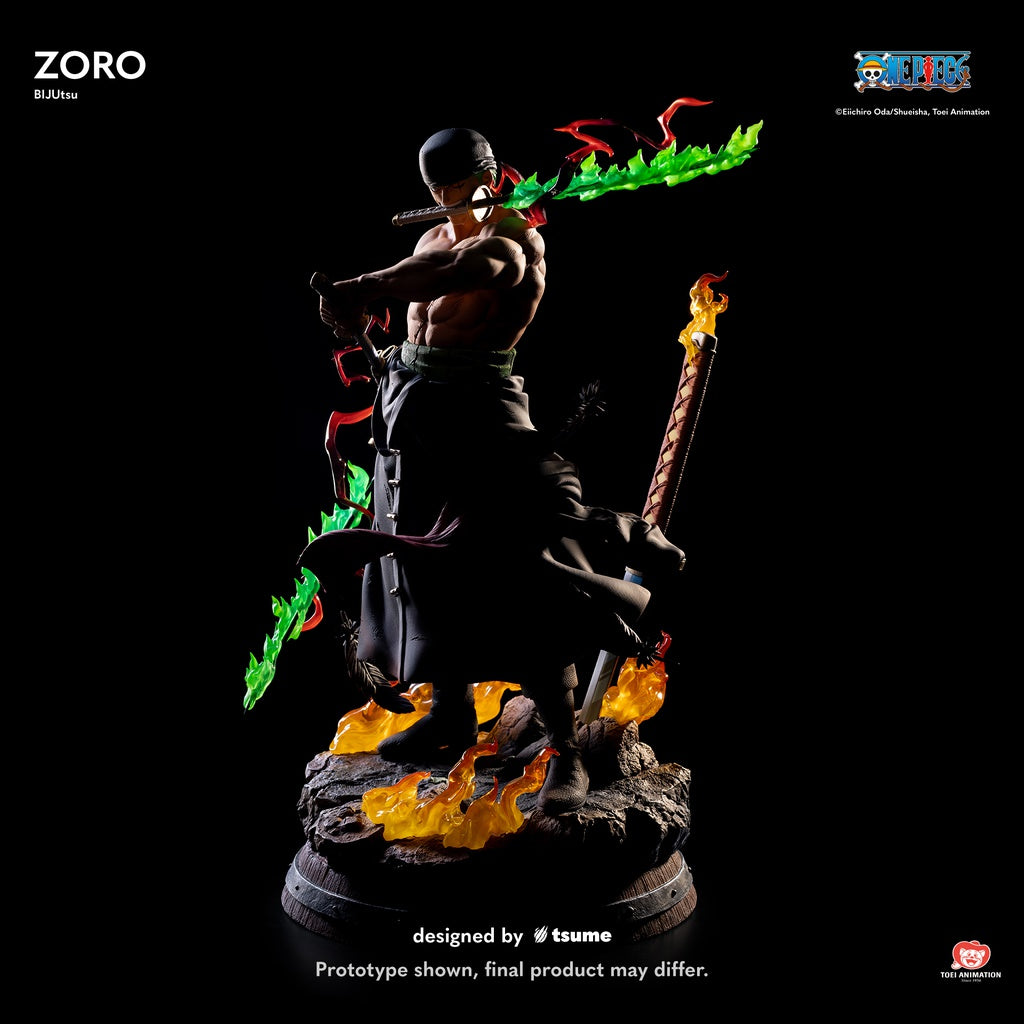 Figura Zoro Bijutsu Tsume 1/4 One Piece   Tsume