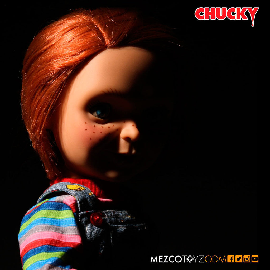 Figura articulada parlante Muñeco Diabolico Chucky 38cm   MEZCO TOYZ