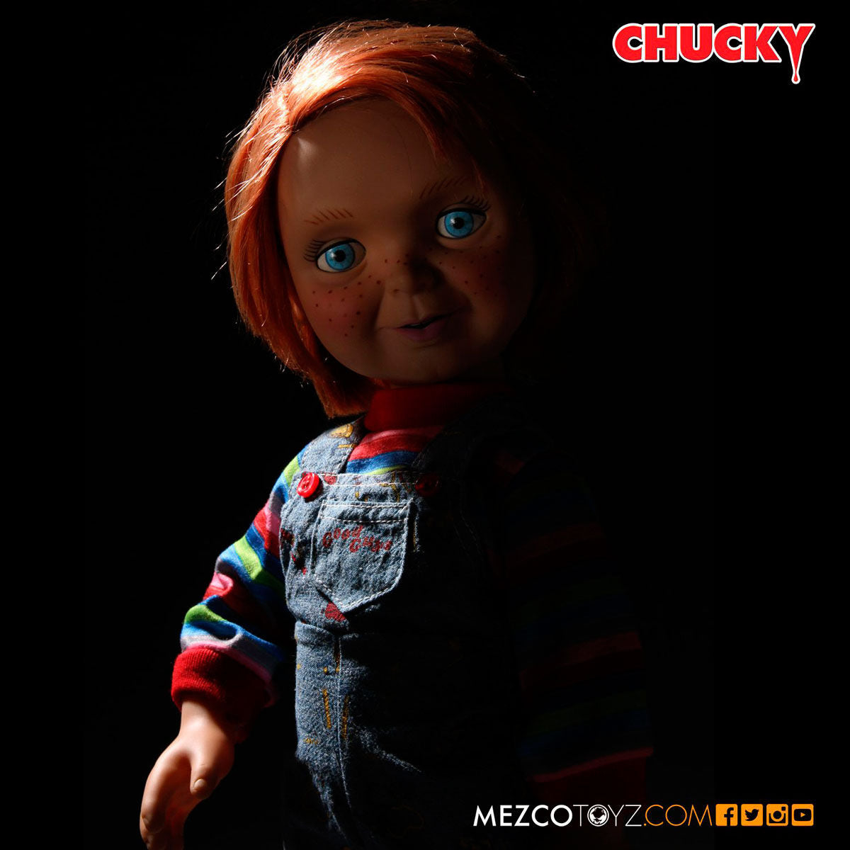 Figura articulada parlante Muñeco Diabolico Chucky 38cm   MEZCO TOYZ
