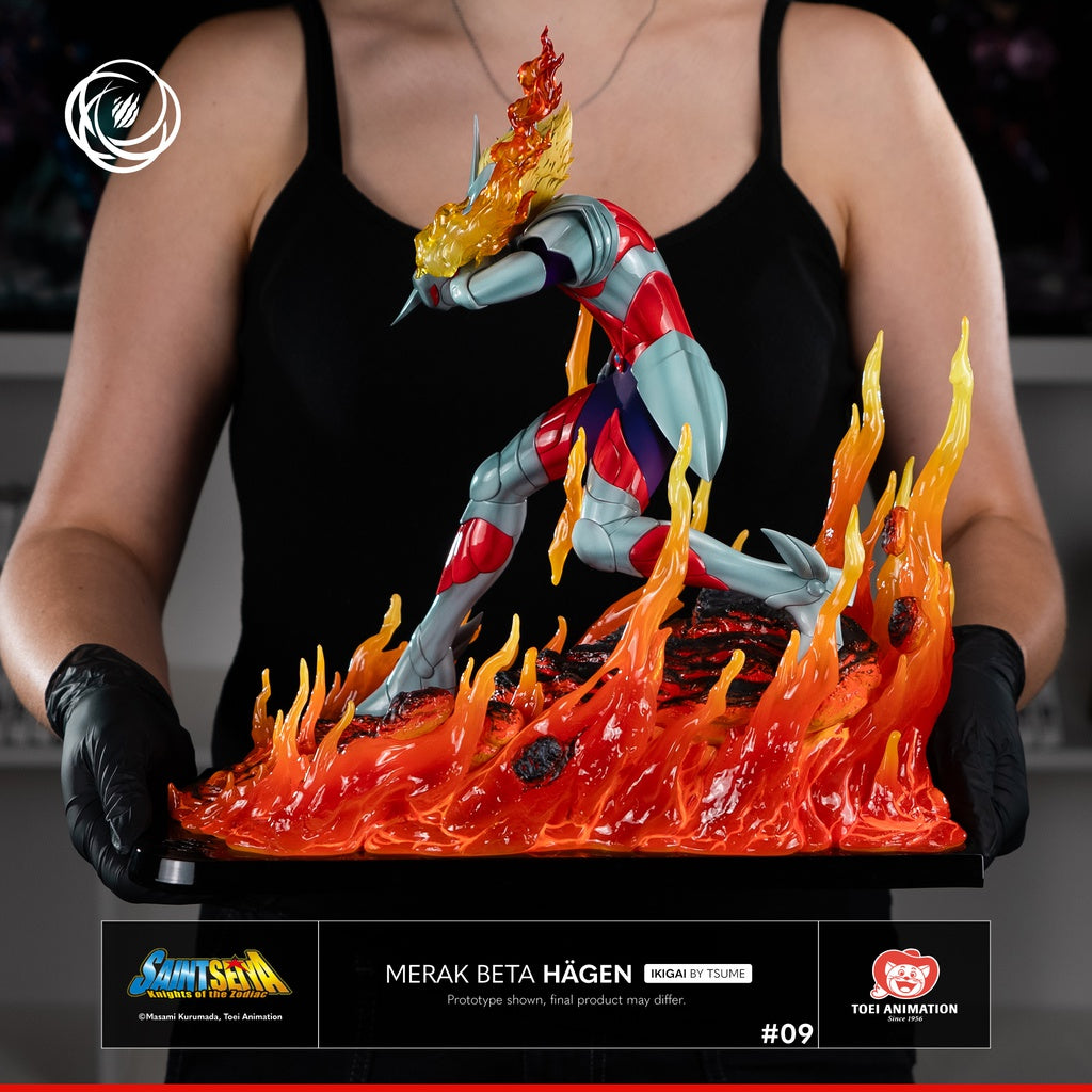 Figura de Saint Seiya Merak Beta Hagen Tsume 1/6 Ikigai   Tsume