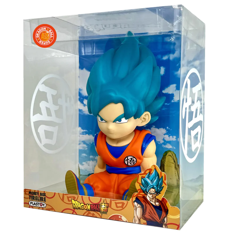 Figura hucha Son Goku Super Saiyan Blue Dragon Ball Super 15cm   PLASTOY