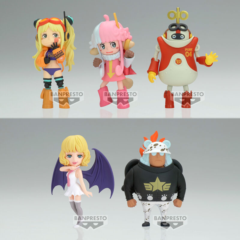 Figura world collectable Egghead 5 One Piece 7cm   BANPRESTO