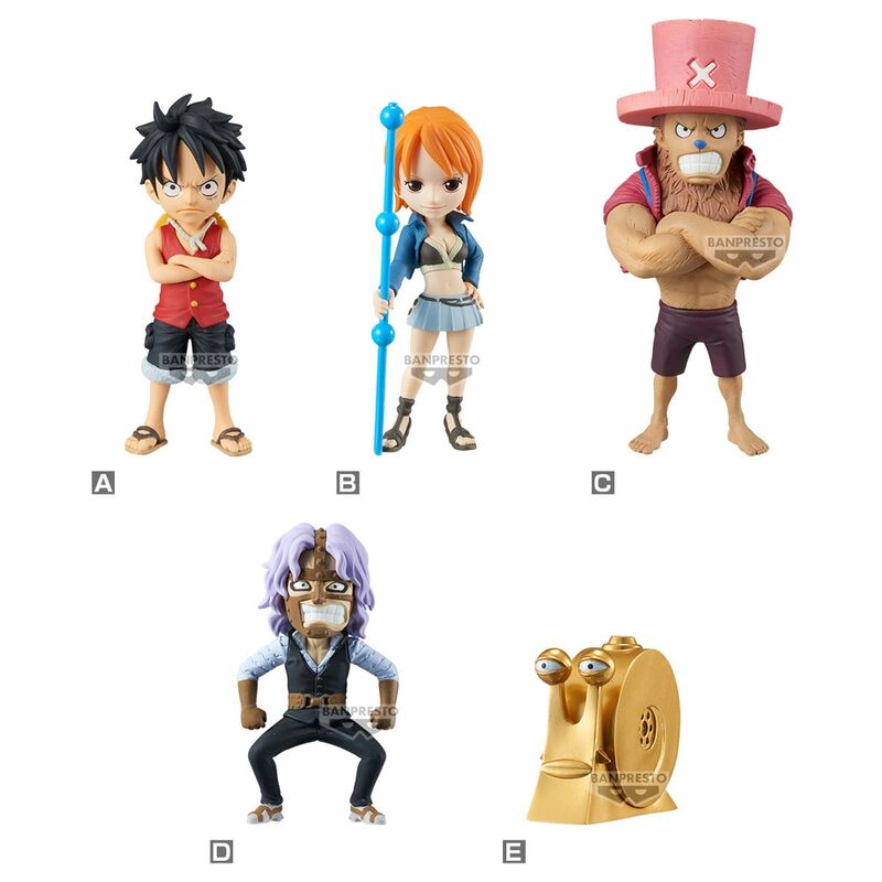 Figura world collectable Enies Lobby 01 One Piece 7cm UNIDAD ALEATORIA   BANPRESTO