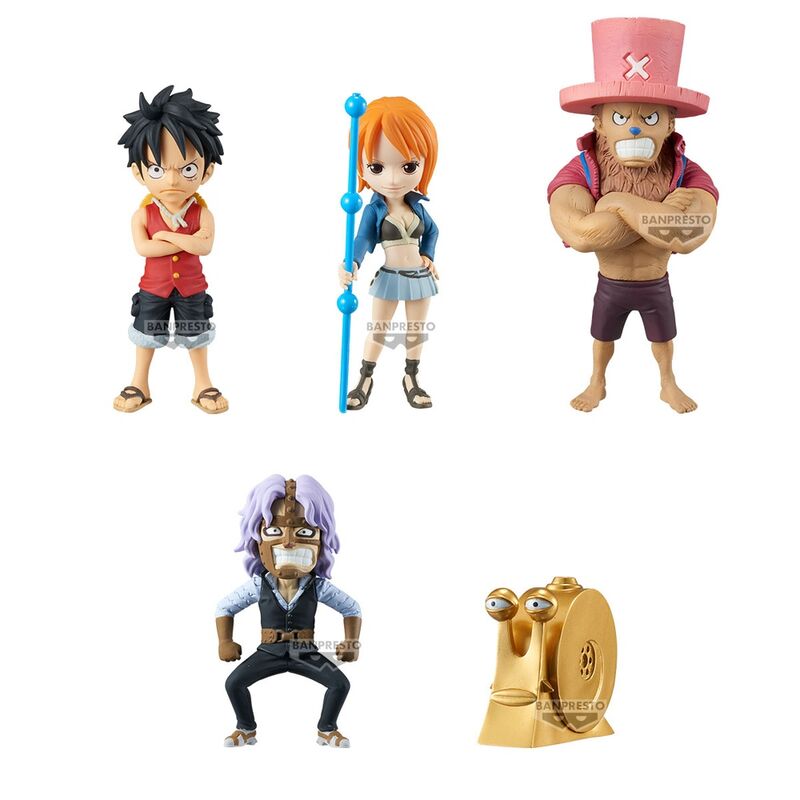 Figura world collectable Enies Lobby 01 One Piece 7cm UNIDAD ALEATORIA   BANPRESTO