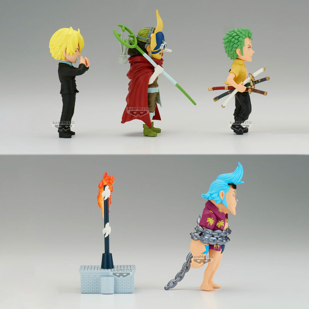 Figura world collectable Enies Lobby 02 One Piece 7cm UNIDAD ALEATORIA   BANPRESTO