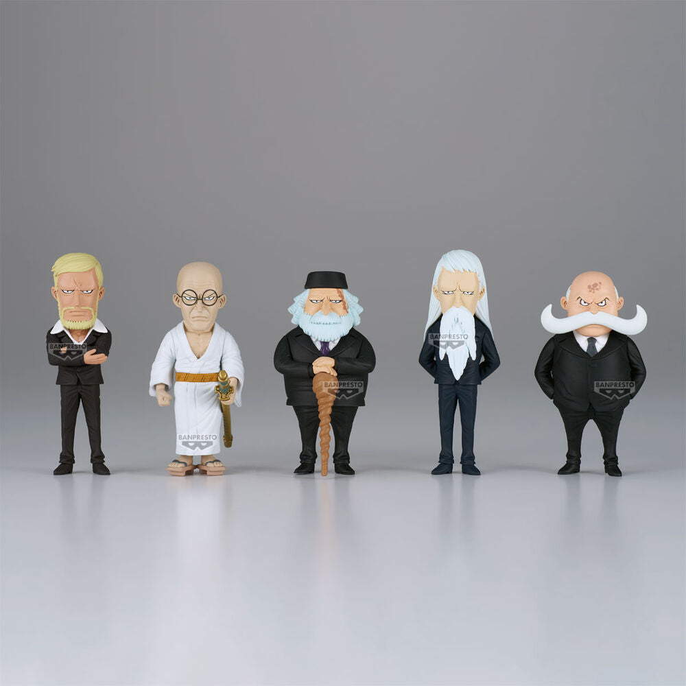 Figura world collectable Five Elders One Piece 7cm   BANPRESTO