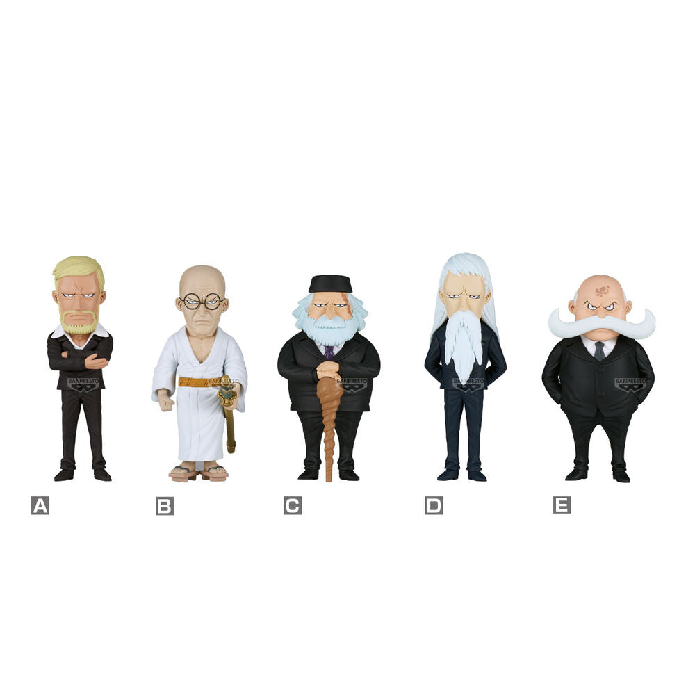 Figura world collectable Five Elders One Piece 7cm   BANPRESTO