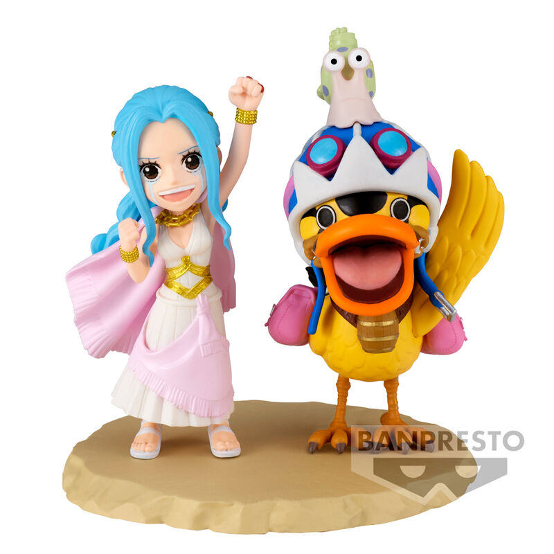 Figura world collectable Log Series Nefeltari Vivi & Karoo One Piece 7cm   BANPRESTO