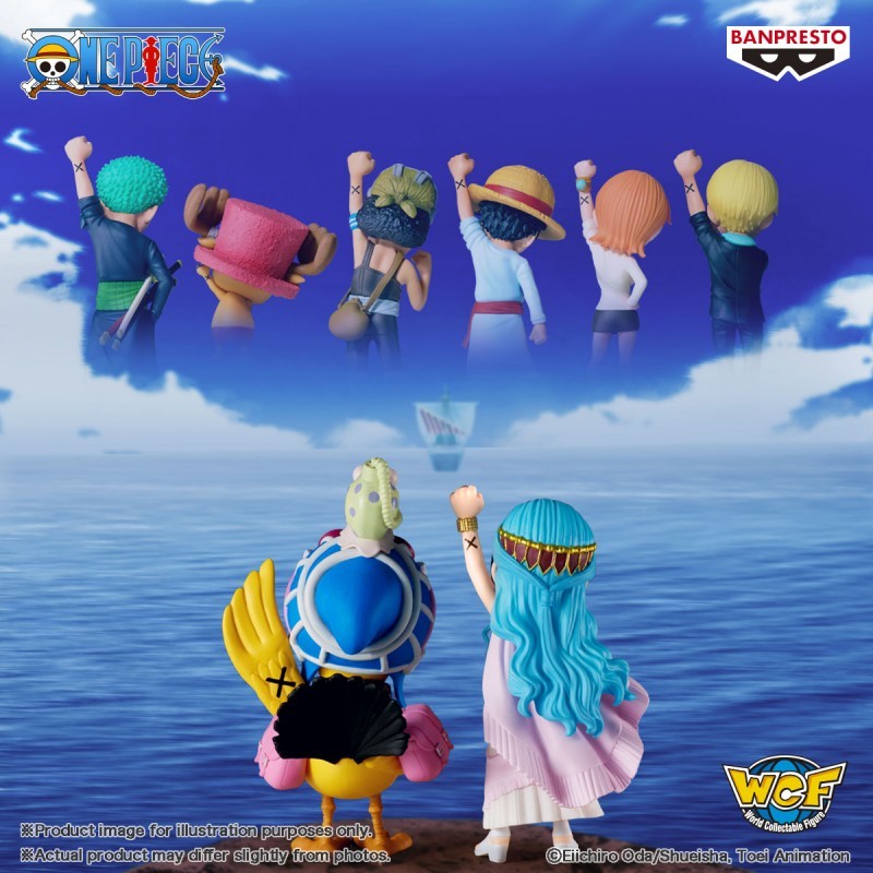 Figura world collectable Log Series Nefertari Vivi & Karoo One Piece 7cm   BANPRESTO