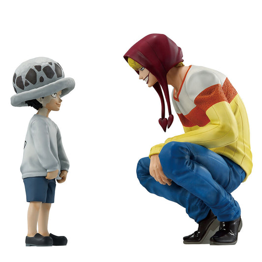 Figuras Ichibansho Trafalgar Law & Corazon The Unbreakable Law One Piece 11cm  