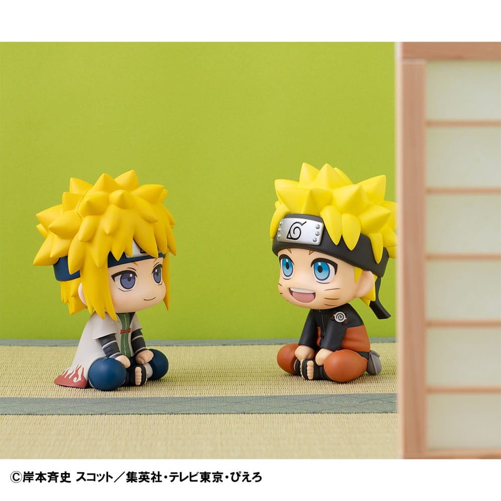 Figuras Naruto Shippuden Estatua Look Up Naruto Uzumaki Six Paths Sage Mode & Minato Namikaze 11 cm (with gift)   Megahouse