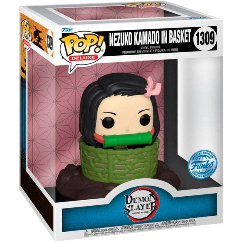 Funko POP Deluxe Demon Slayer Kimetsu no Yaiba Nezuko Kamado in Basket Exclusive  