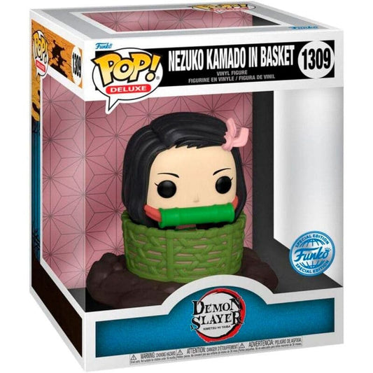 Funko POP Deluxe Demon Slayer Kimetsu no Yaiba Nezuko Kamado in Basket Exclusive  