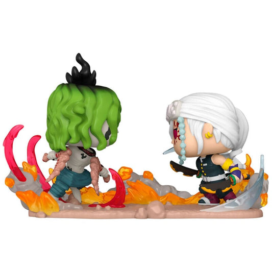 Funko POP Moment Demon Slayer Kimetsu no Yaiba Uzui Tengen VS Gyutaro  