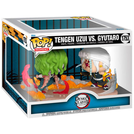 Funko POP Moment Demon Slayer Kimetsu no Yaiba Uzui Tengen VS Gyutaro  